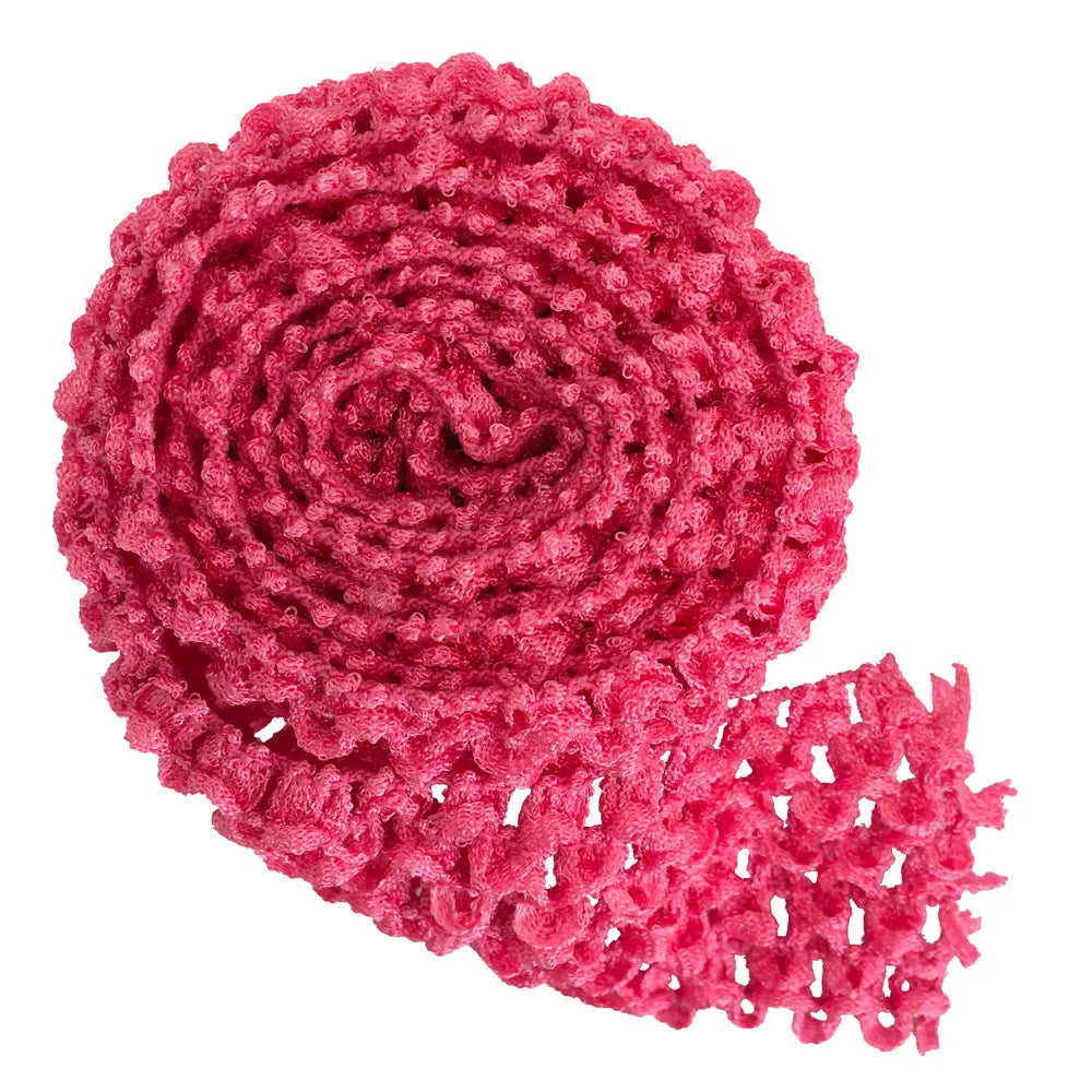 ruban tissé polyester élastique rose vert violet rouge jaune bleu tissé motifs opacité texturé