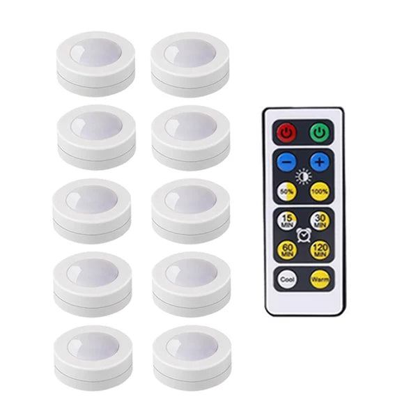 veilleuse led tactile sans fil piles adhésives moderne urgence cuisine placard chambre blanc rond