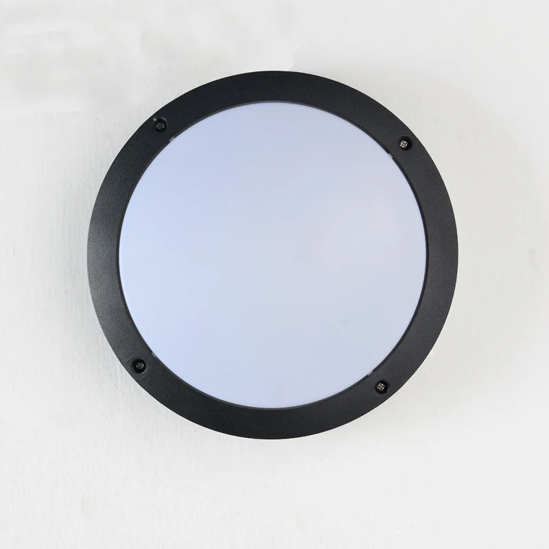 applique murale moderne aluminium noir entrée chambre coucher led étanche