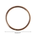anneau métal or minimaliste cercle lisse moderne artisanal DIY accessoire ornement intérieur