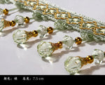 ruban décoratif violet rose doré gris vert élégant délicat motifs géométriques translucent