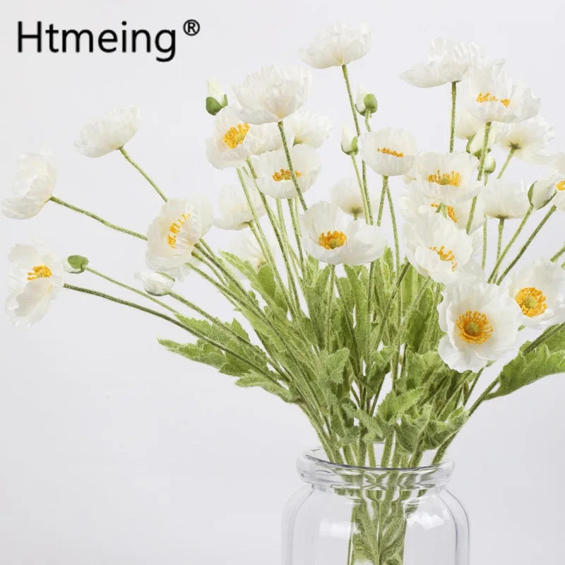 bouquet fleurs artificielles soie orange blanc jaune vert moderne minimaliste occasion fête mariage