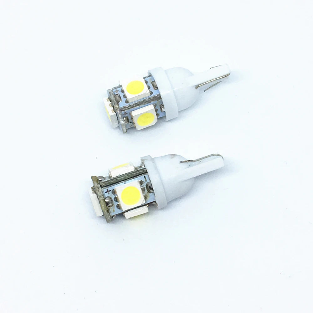 ampoules led t10 blanc bleu rouge jaune diodes modernes 12v circulaires tringle fixations