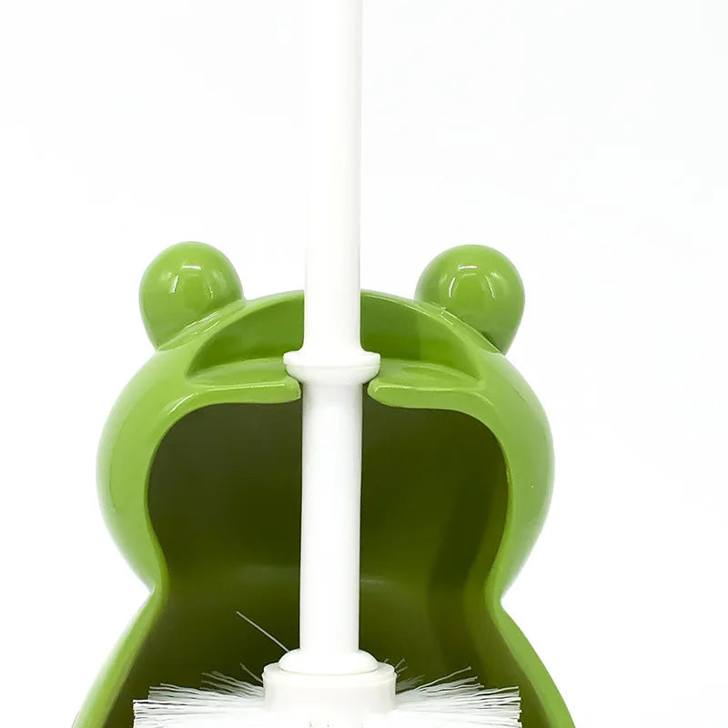 porte brosse toilette animal décoratif grenouille oiseau singe vache vert bleu Jaune