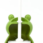 porte brosse toilette animal décoratif grenouille oiseau singe vache vert bleu Jaune