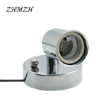socle ampoule E14 E27 blanc noir chrome vis métal moderne minimaliste DIY