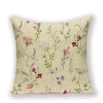 coussins décoratifs vintage fleurs simple beige vert rose bleu 45cm 45cm