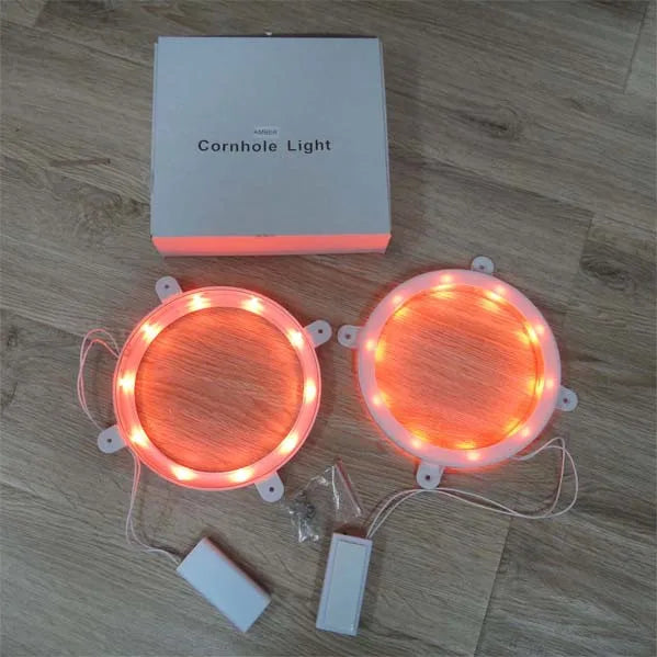 lumières led cornhole étoile blanche moderne blanc rose jaune vert bleu orange pack télécommande