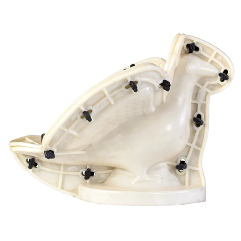 moule oiseau blanc crème décoration jardin balcon statuaire béton usage multiple fixations base circulaire