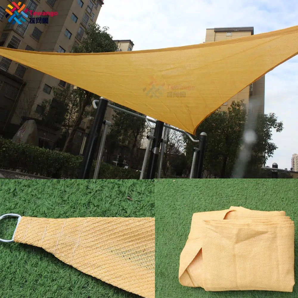 Détail de la texture HDPE de la voile d'ombrage