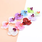 fleurs artificielles orchidées mix couleur decoration intérieure moderne minimaliste vert rose violet bleu blanc