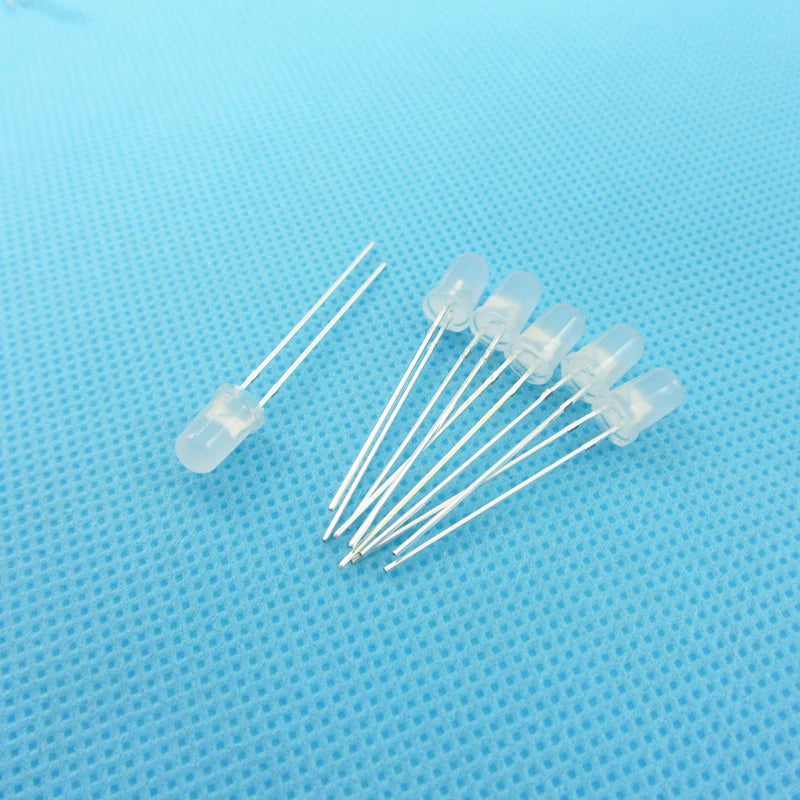 diodes led rouges diffuses 5mm ultra lumineuses kit 100 bricolage électronique