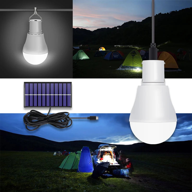 lampe solaire 15w blanc moderne ip65 led usb emergency camping