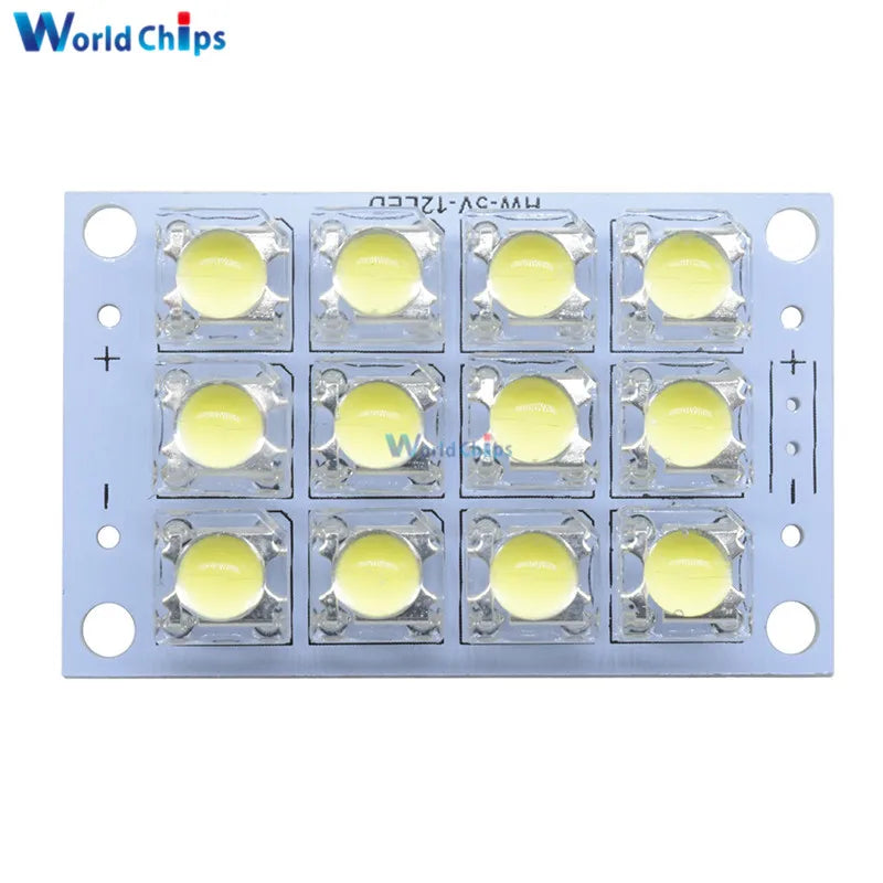 veilleuses led blancs 12 leds ronds jaunes carrés transparents moderne