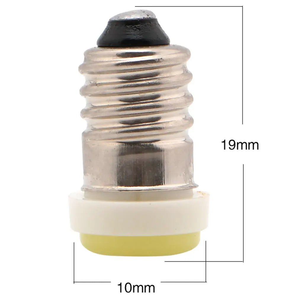 ampoule led 12v argent bleu jaune 40 lumens e10 moderne 9~16v 19x10mm