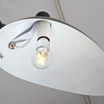 lampe suspension moderne noire dorée fixations vis incluant ampoule câble électrique