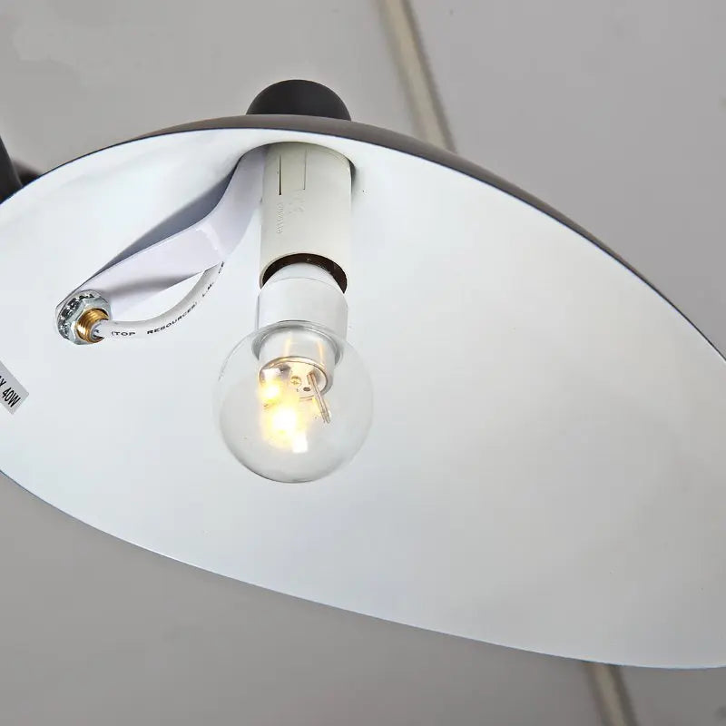 lampe suspension moderne noire dorée fixations vis incluant ampoule câble électrique