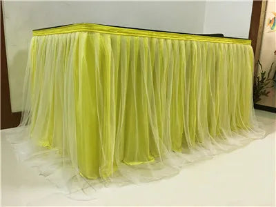 jupe table or rayées solide polyester usage unique classique opacité rouge vert bleu rose