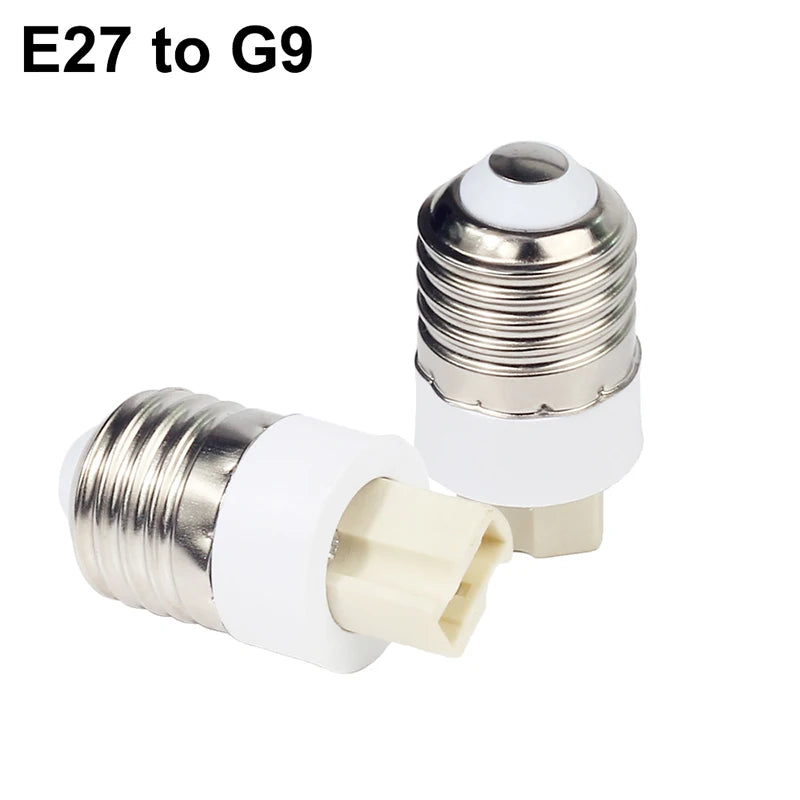 adaptateur ampoule E27 E14 E12 GU10 B22 G9 moderne blanc rond lisse opaquet certification