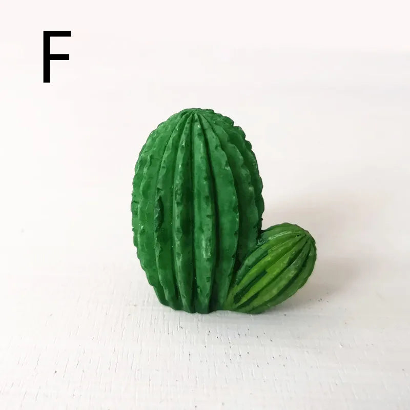 miniatures artificielles cactus plantes succulentes deco jardin bricolage ornement pot gravier blanc réaliste