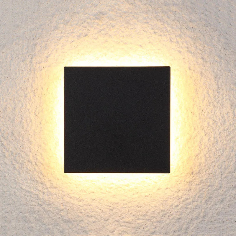 lampe murale moderne led industrielle fixée mur noir gris texturée ip55 étanche