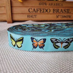 rubans satinés multicolores motifs animaux insectes coeurs papillons opalets enfantin décoration