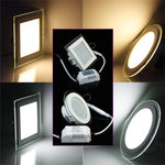 plaque led encastrée moderne blanc mat spot lumineux intérieur clips fixation