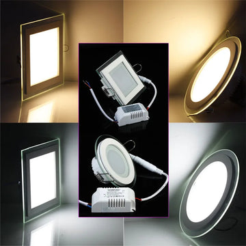 plaque led encastrée moderne blanc mat spot lumineux intérieur clips fixation