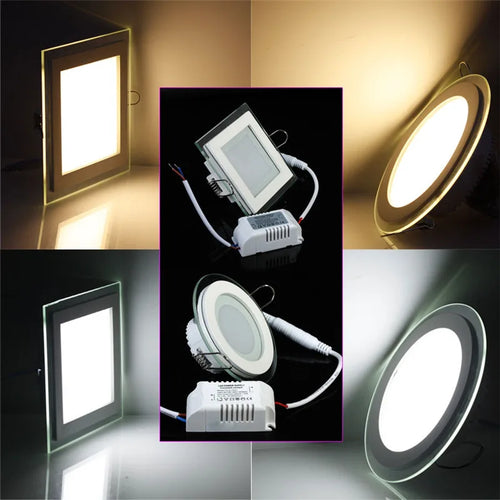plaque led encastrée moderne blanc mat spot lumineux intérieur clips fixation