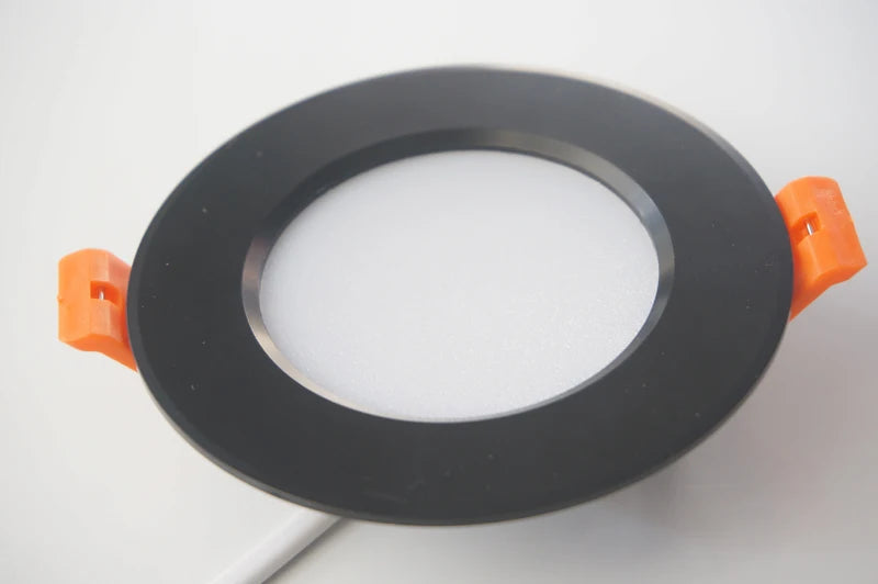 spots led noirs orange modernes clips câble blanc certifiés rohs 12w