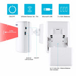 sonnette porte sans fil rechargeable blanc moderne batterie inclusion prise courant