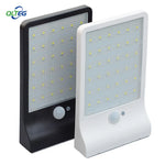 Applique murale solaire 36 LED blanc froid sur mur extérieur