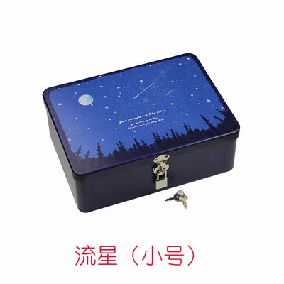 boîte bijoux métal fleurs bleu cadenas personnalisation vintage respectueuse environnement