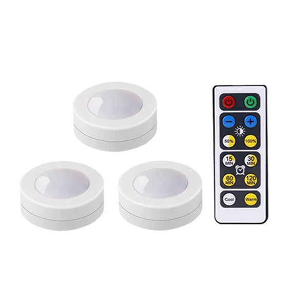 veilleuse led tactile sans fil piles adhésives moderne urgence cuisine placard chambre blanc rond