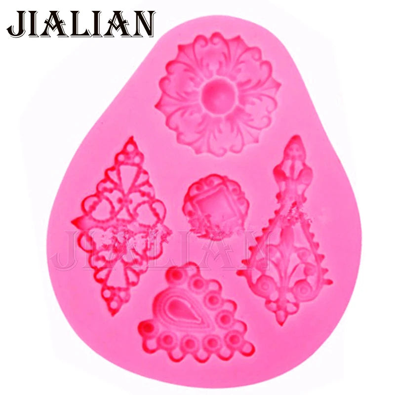 moule silicone fleurs 3d gateau decoration fondant chocolat non stick vintage ornementé