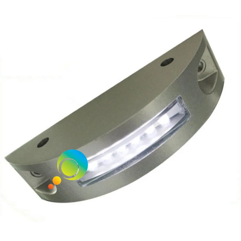 lampe solaire gris métallisé moderne led plaque solaire rechargeableextérieur sécurité