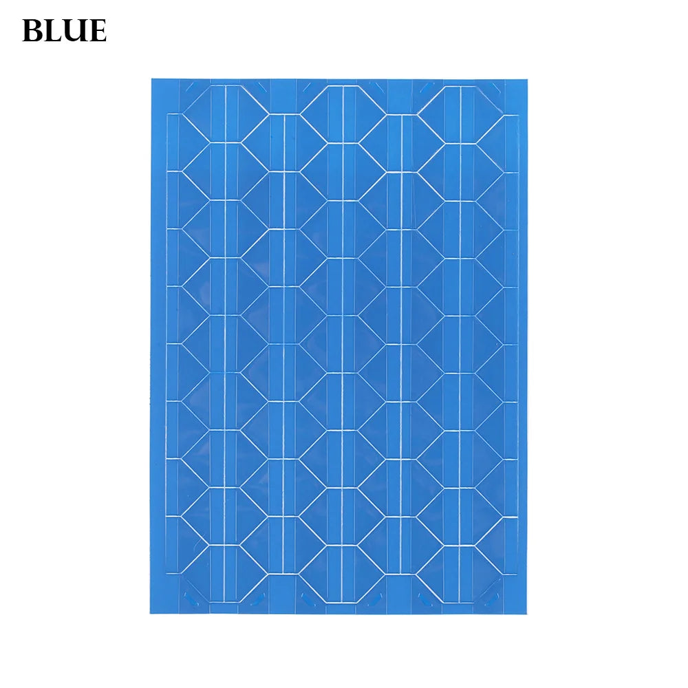 autocollants photo corner protecteurs scrapbooking stickers cadre moderne triangles lignes bleu rose vert