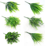 bouquet artificiel eucalyptus herbe verte mariage decoration table fleurs naturel