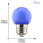 ampoules led couleur rouge vert bleu jaune orange rose blanches e27 360deg globes sphériques