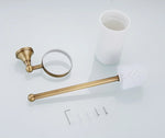 brosse wc or élégante support brillant moderne porte brosse céramique fixations