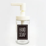autocollant adhésif transparent distributeur savon liquide bouteille verre décoration salle bain