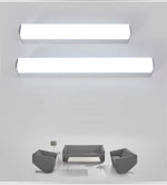 lampe led moderne mur blanc acrylique 55cm 40cm 25cm 22w 16w 12w