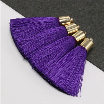 pompons soie couleur multicolore élégants moderne décoratif diy textile maison 5cm inclusion dorés