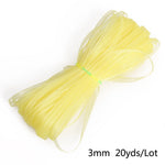 rubans organza polyester 20yards 3mm couleur unie moderne diy craft mariage decoration bleu rouge