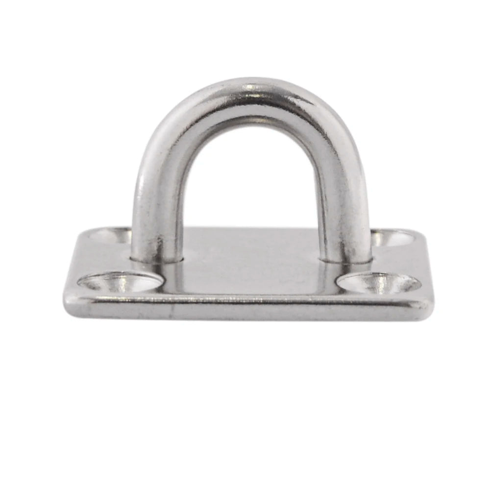 anneaux métalliques industriels supports suspension vis autotaraudeuses plaques carrées acier inoxydable utilitaires