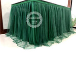 jupe table or rayées solide polyester usage unique classique opacité rouge vert bleu rose