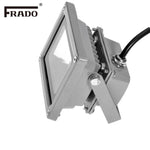 projecteur led moderne gris métallisé ip65 rgb télécommande flux lumineux 2000 82000 certifié rohs