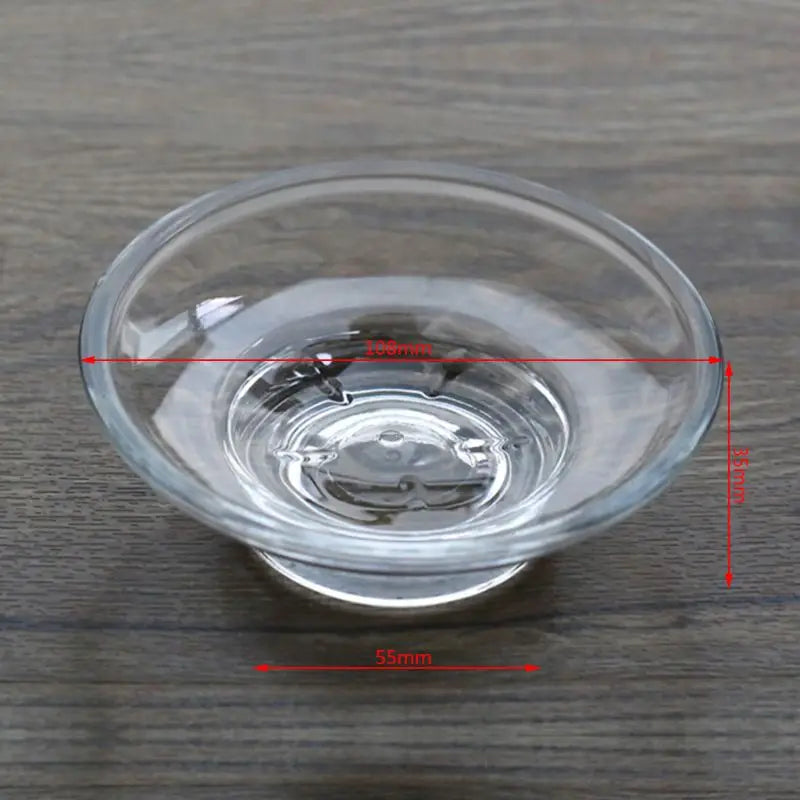 support savon transparent minimaliste adhésif facile nettoyer salle bain moderne élégant simple