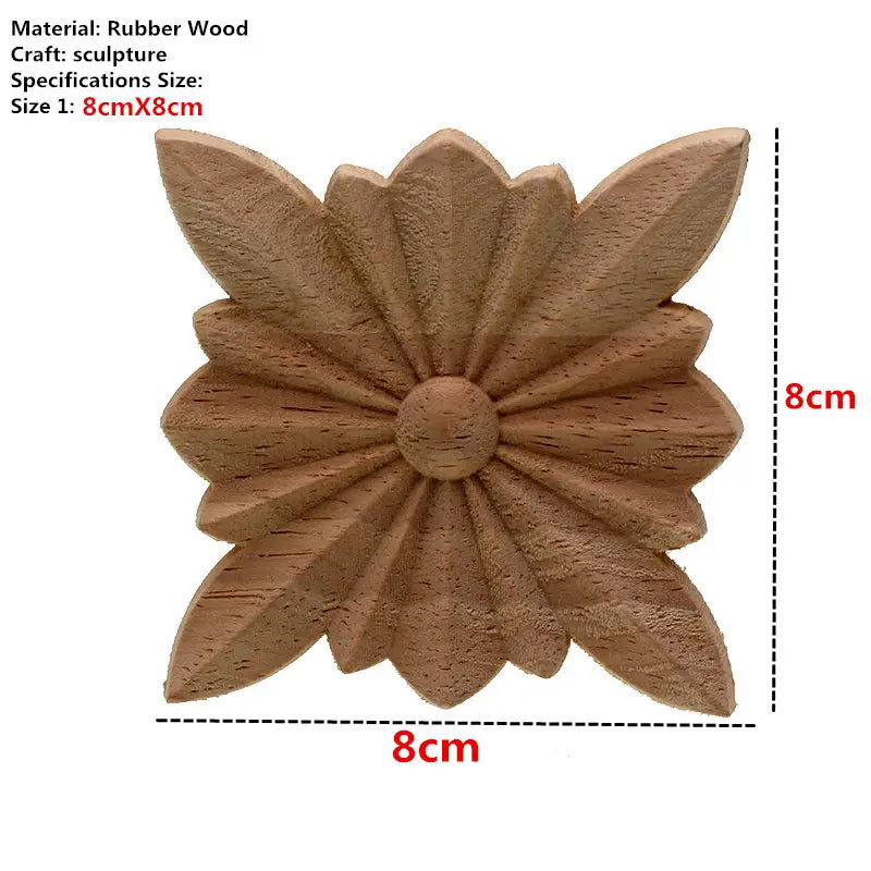 sculpture bois fleur artisanale pétales cercle brun clair décoration intérieure mur fixe semimanuel