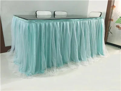 jupe table or rayées solide polyester usage unique classique opacité rouge vert bleu rose